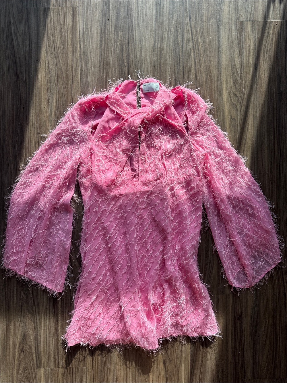 ASOS Pink Textured Mini Dress